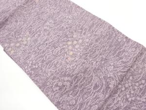 絞り秋草に流水模様名古屋帯